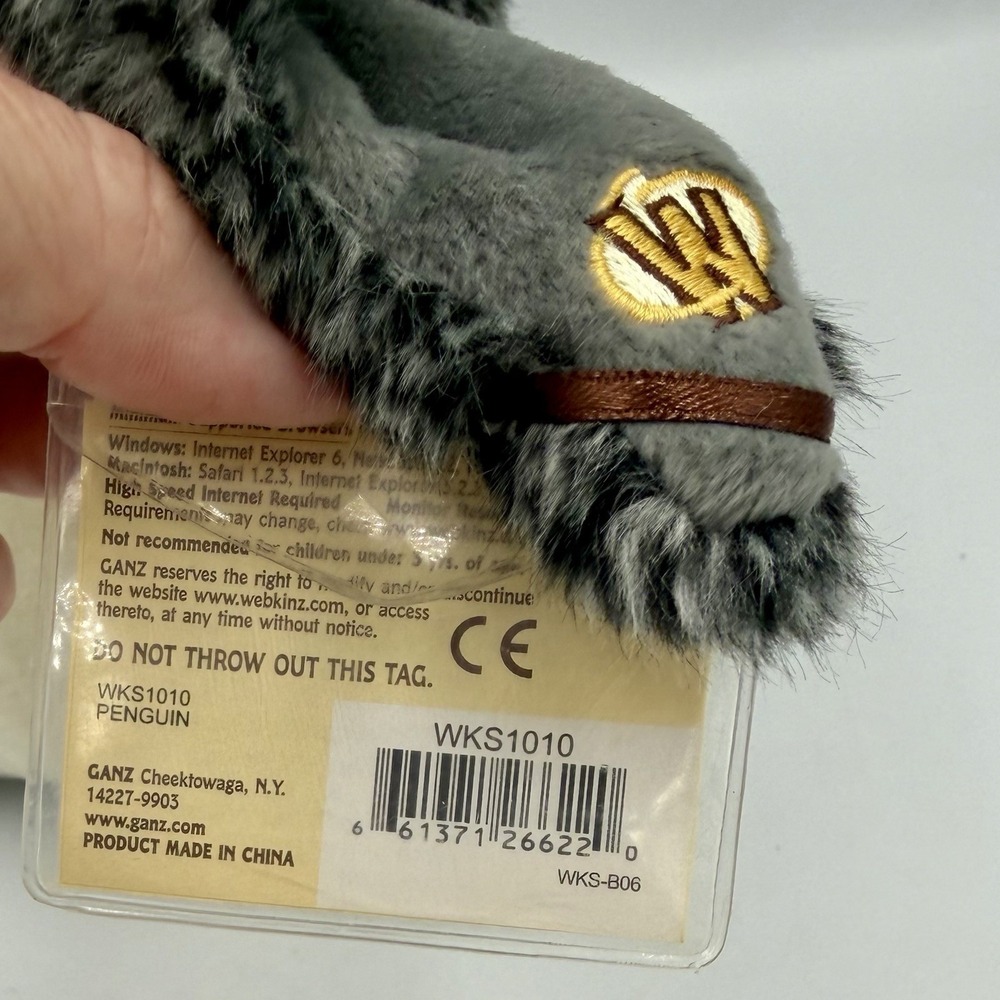 Ganz Webkinz Signature Series Emperor Penguin Plush WKS1010 11" WITH UNUSED CODE - Picture 7 of 10